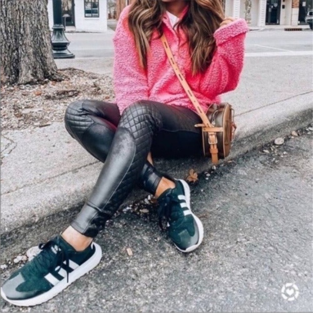 SPANX Black Quilted Leggings